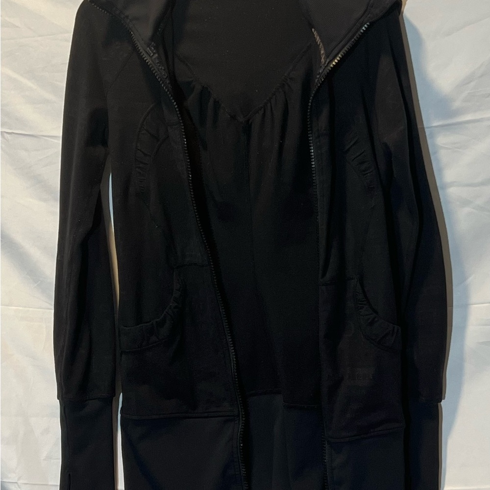 Lululemon Athletica Black Utility Jacket with Full-Length Zipper